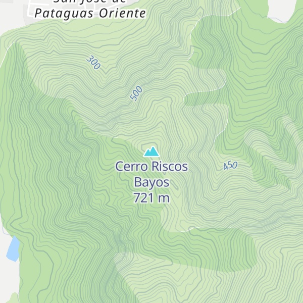 Map of Cerro Riscos Bayos