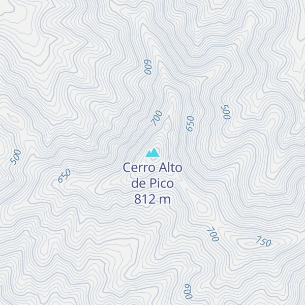 Map of Cerro Alto de Pico