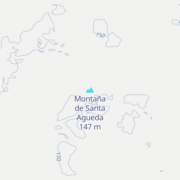 Map of Montaña de Santa Agueda