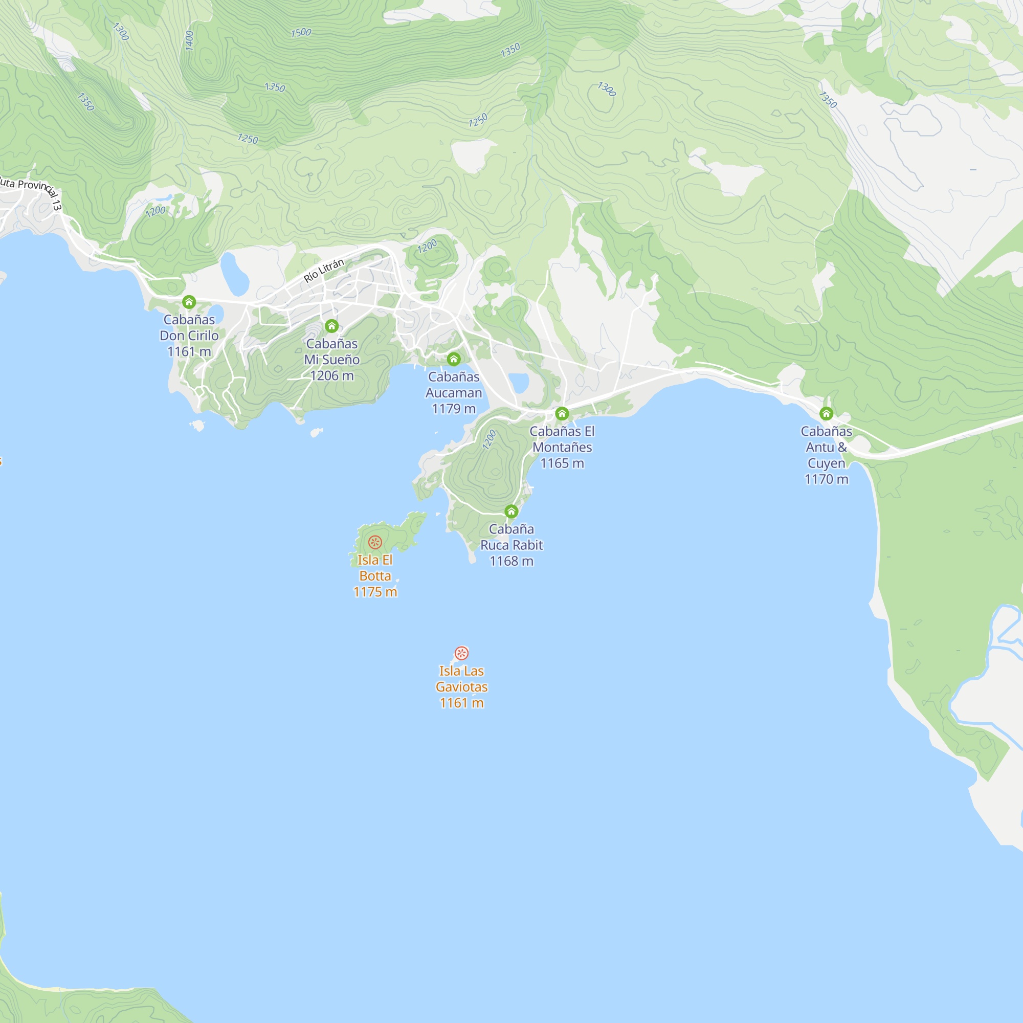 Cabaña Ruca Rabit map