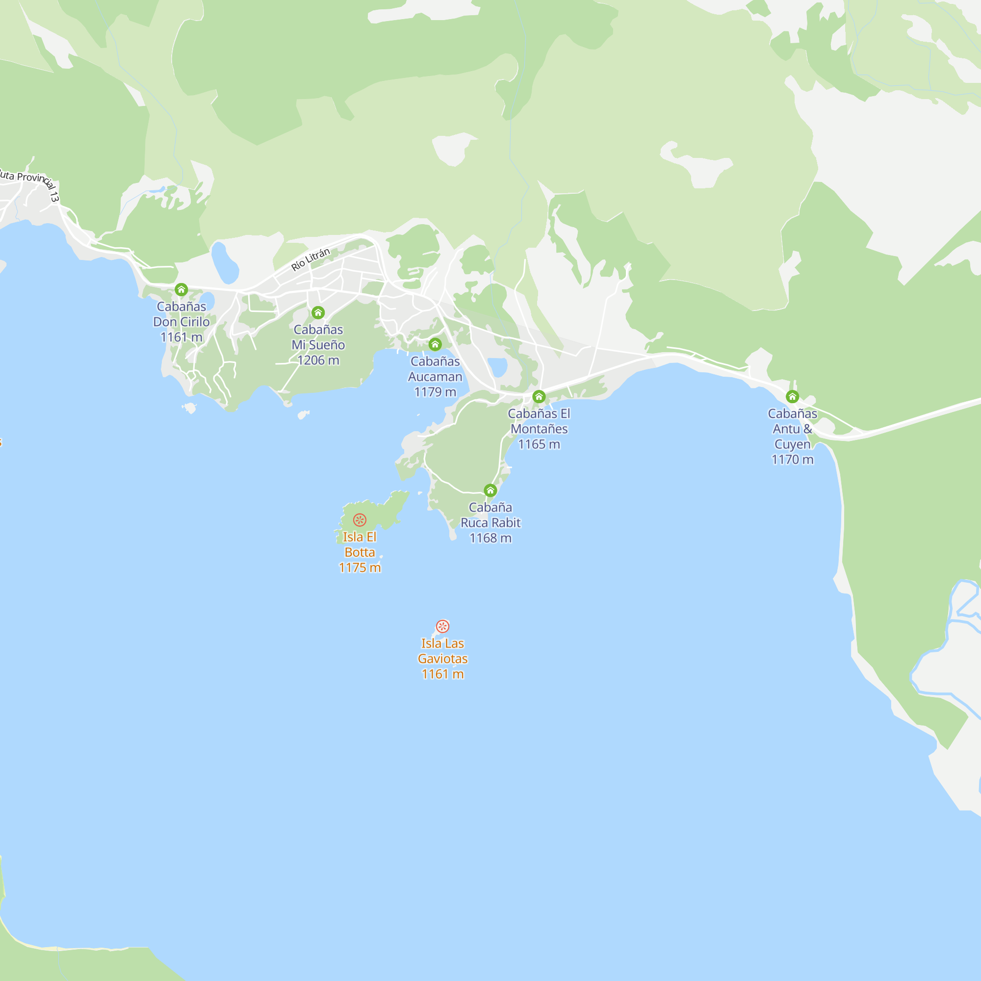 Cabaña Ruca Rabit map