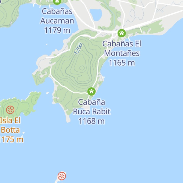 Map of Cabaña Ruca Rabit