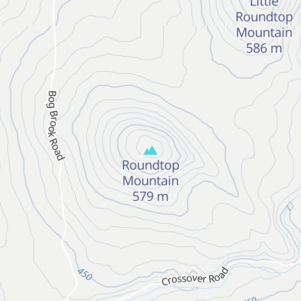 Map of Roundtop Mountain