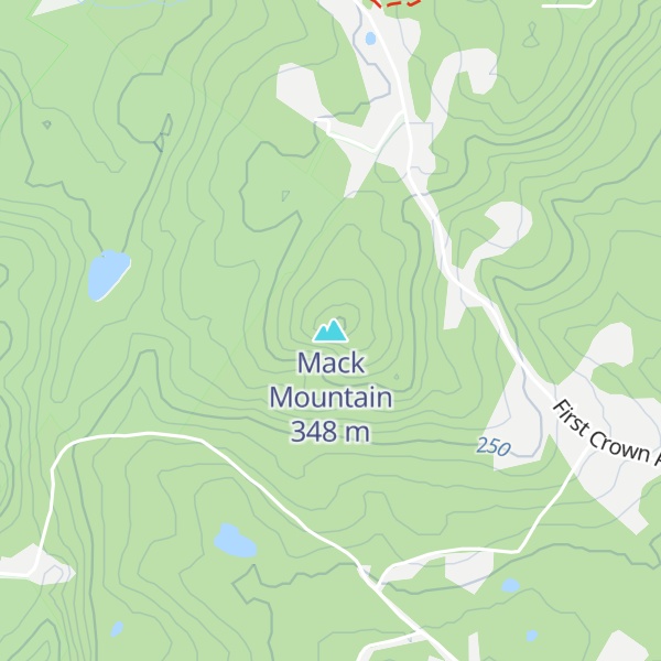 Map of Mack Mountain