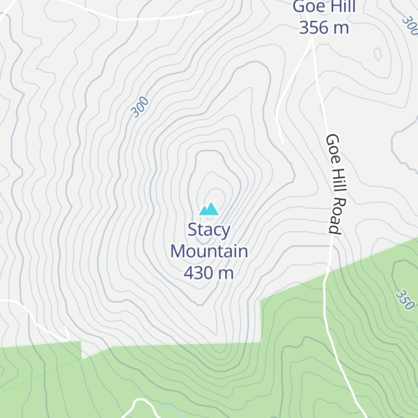 Map of Stacy Mountain