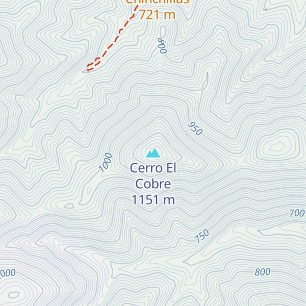 Map of Cerro El Cobre