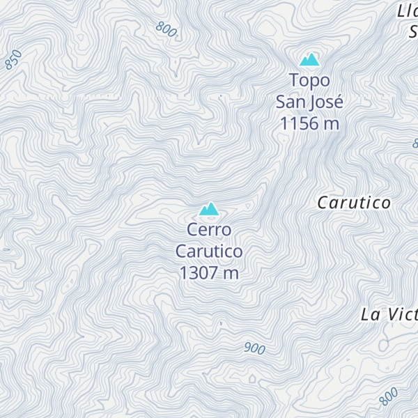 Map of Cerro Carutico