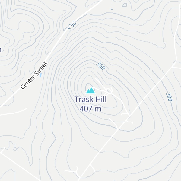 Map of Trask Hill