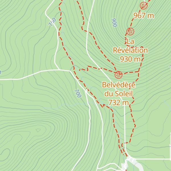 Map of Refuge Petite-Ourse
