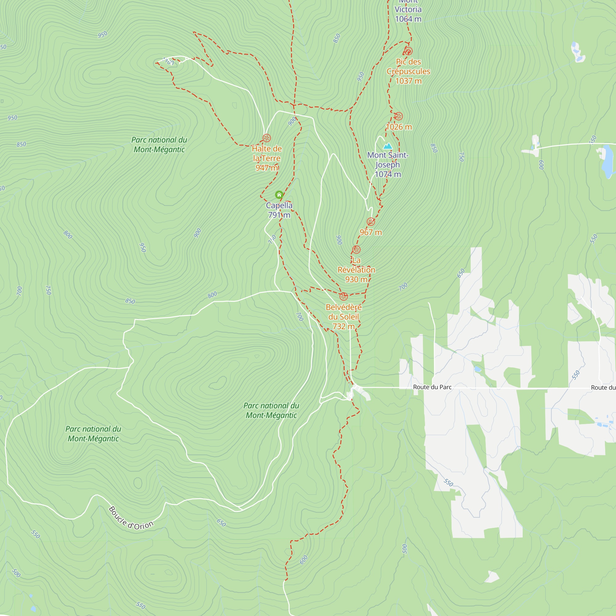 Refuge Petite-Ourse map