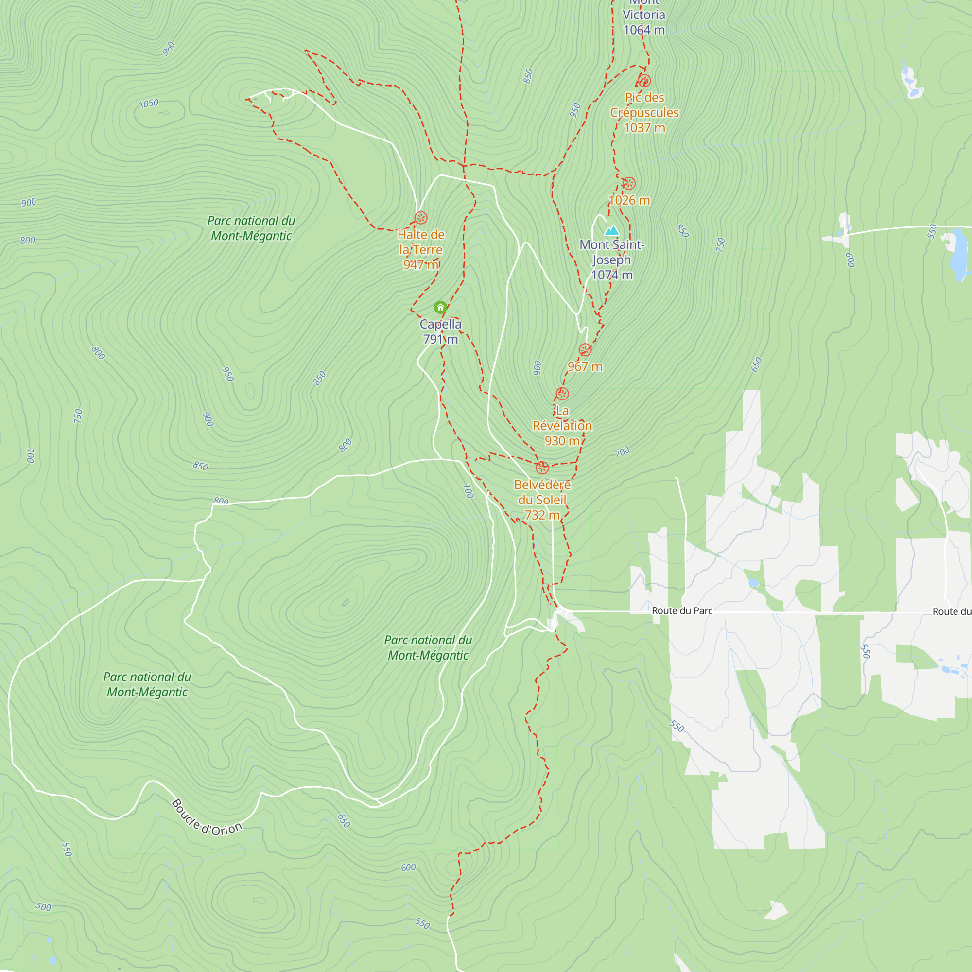 Refuge Petite-Ourse map