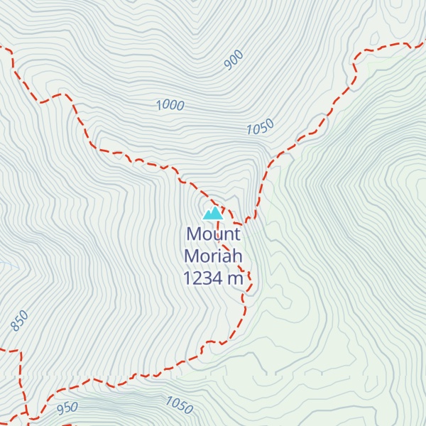 Map of Mount Moriah