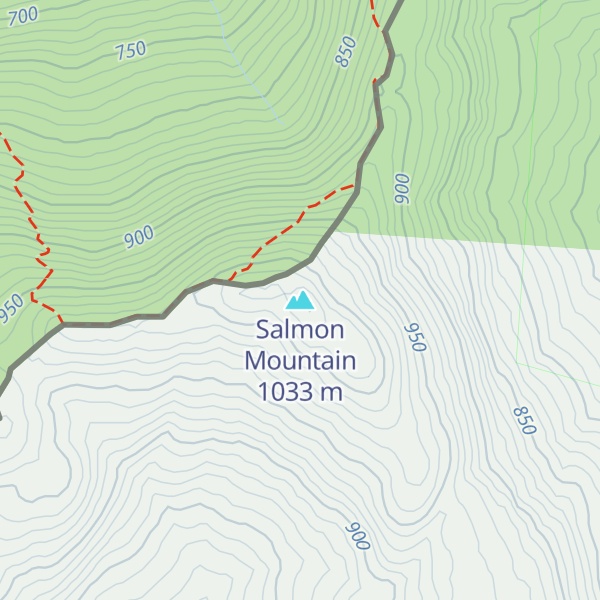 Map of Salmon Mountain