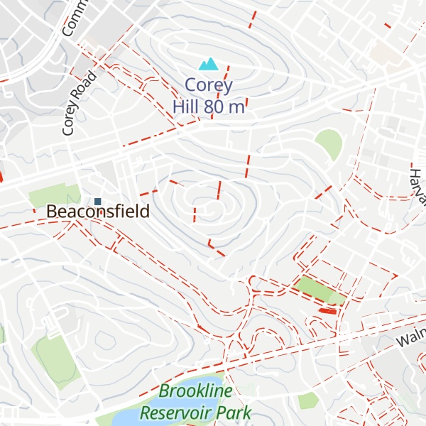 Map of Aspinwall Hill