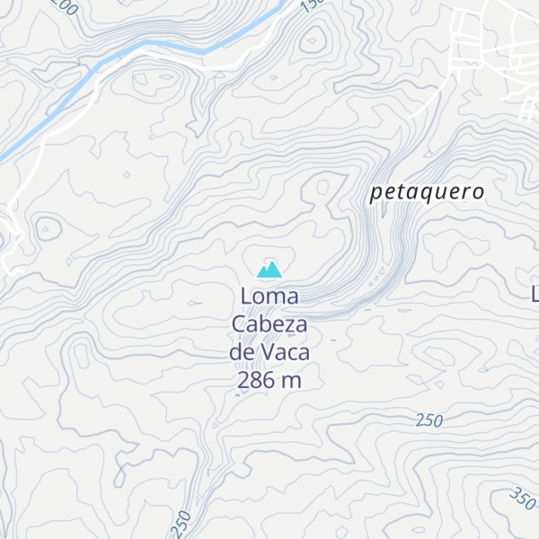 Map of Loma Cabeza de Vaca