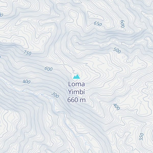 Map of Loma Yimbí