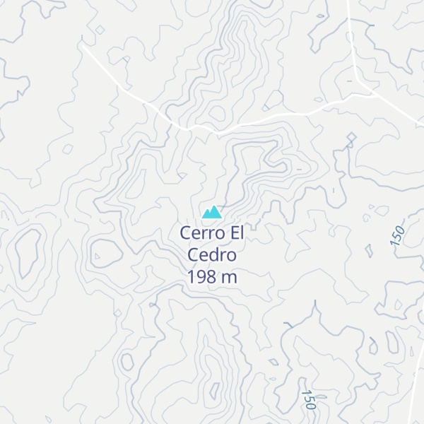 Map of Cerro El Cedro