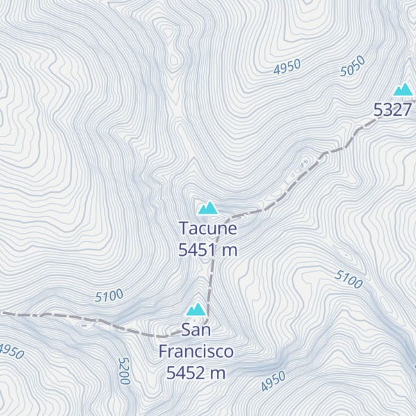 Map of Tacune