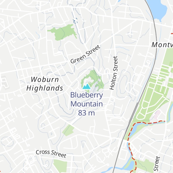 Map of Blueberry Mountain