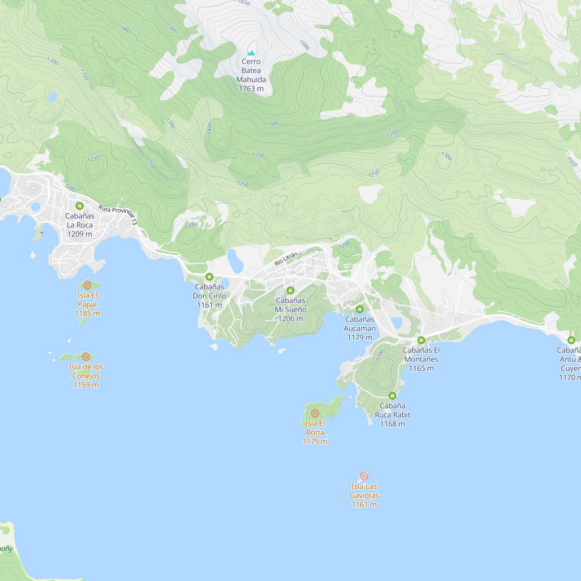 Cabañas Mi Sueño map
