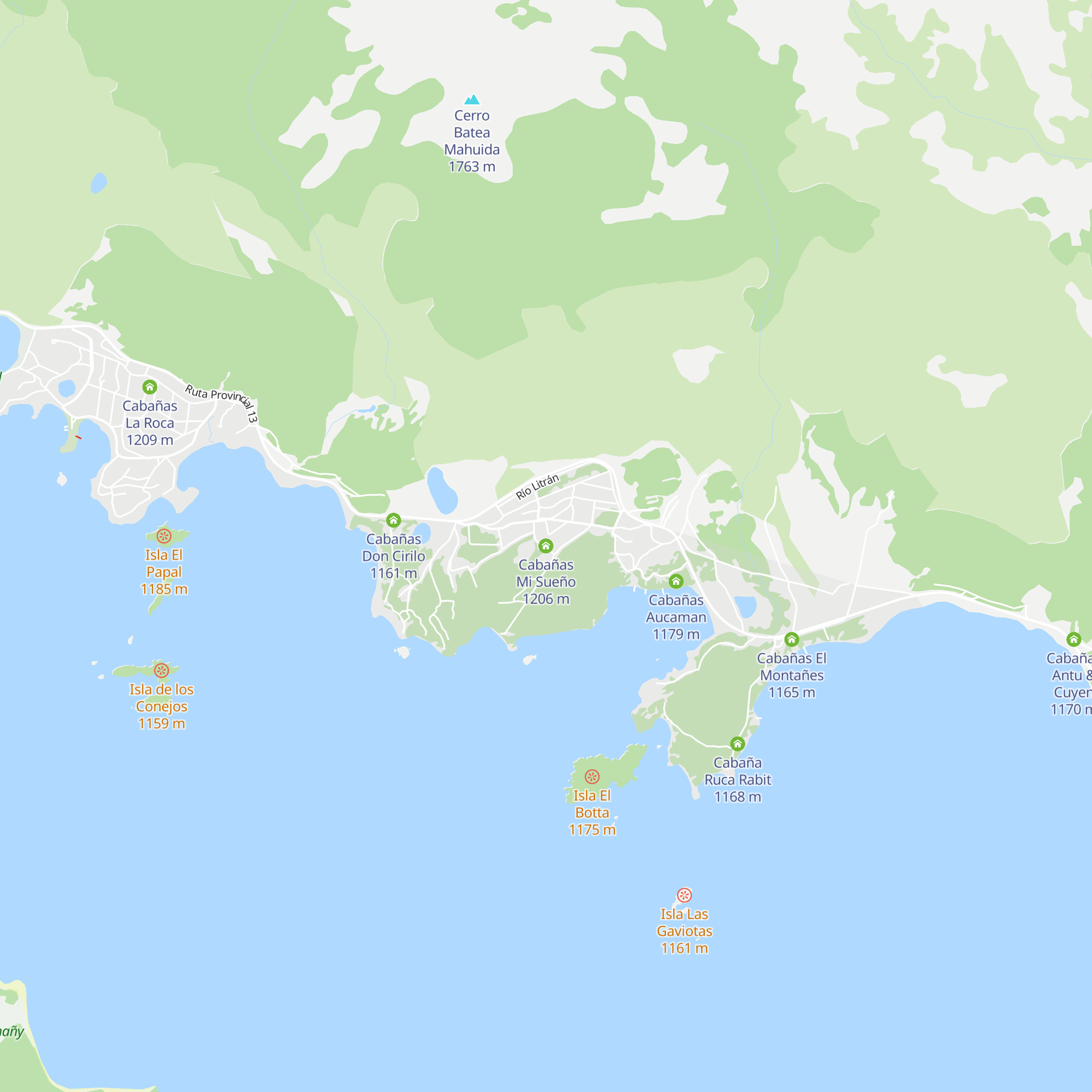 Cabañas Mi Sueño map