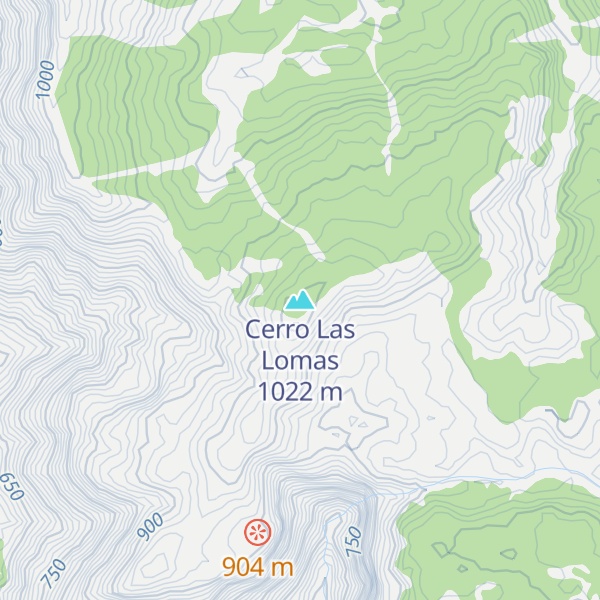 Map of Cerro Las Lomas