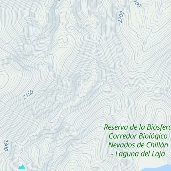 Map of Cordillera de Los Andes