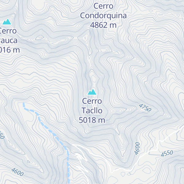 Map of Cerro Tacllo