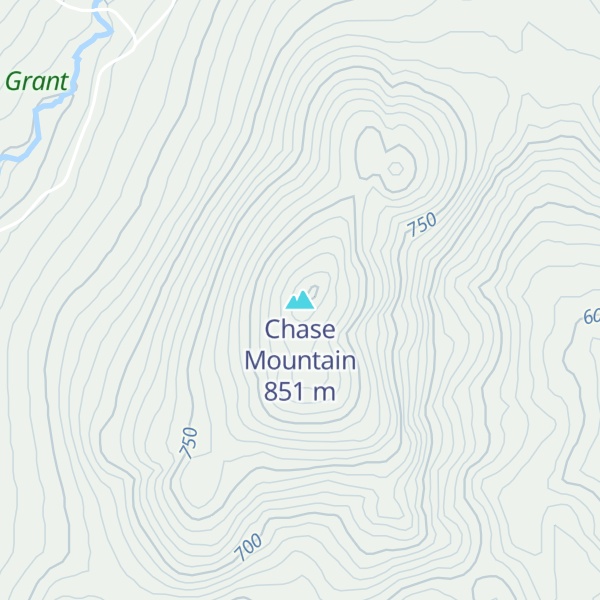 Map of Chase Mountain