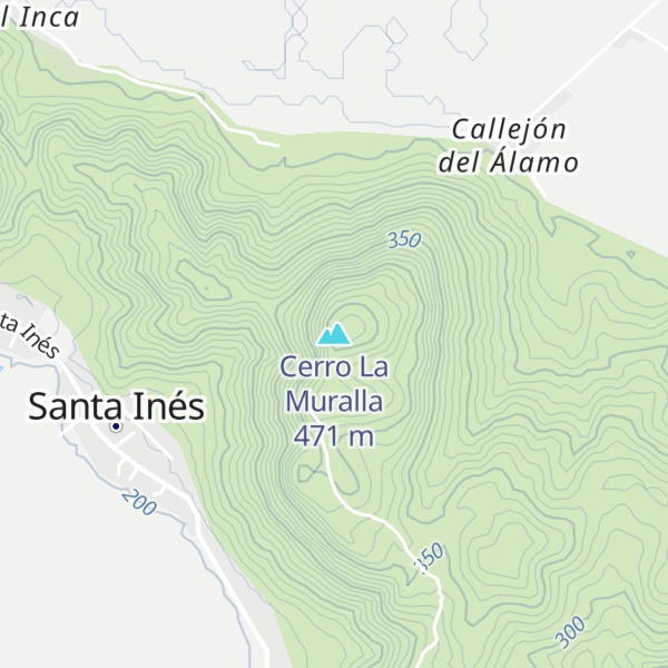 Map of Cerro La Muralla