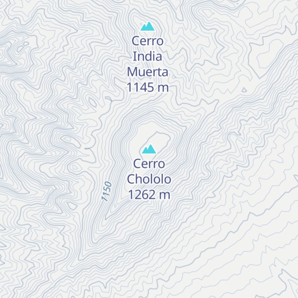 Map of Cerro Chololo
