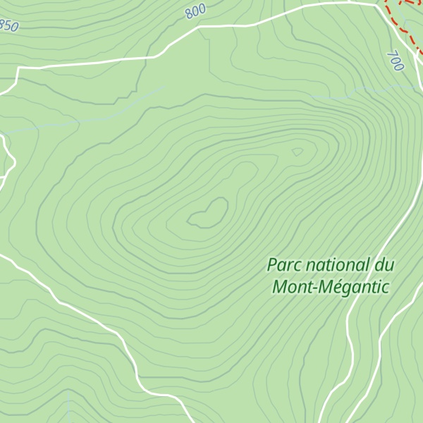 Map of Mont Notre-Dame