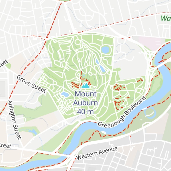 Map of Mount Auburn