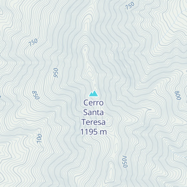 Map of Cerro Santa Teresa