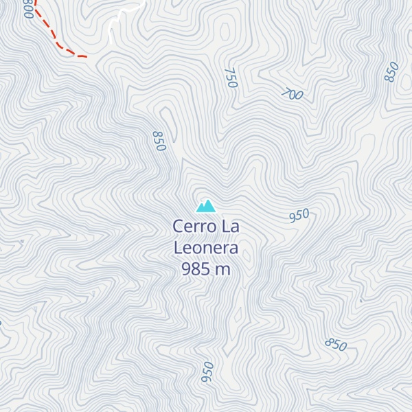 Map of Cerro La Leonera