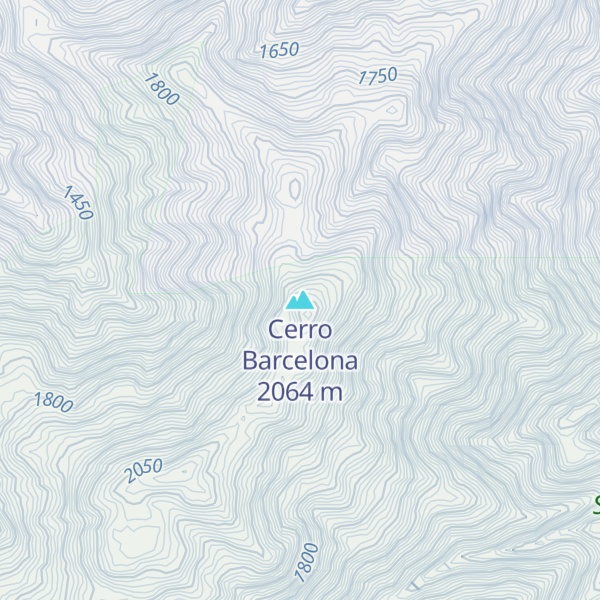Map of Cerro Barcelona