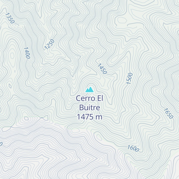Map of Cerro El Buitre