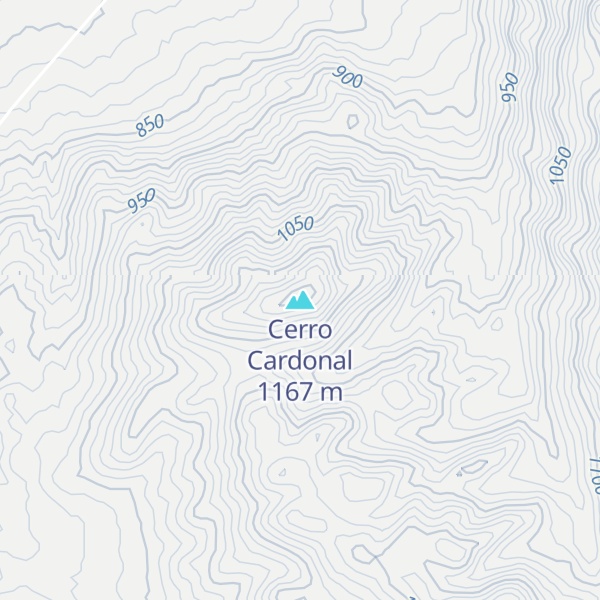 Map of Cerro Cardonal