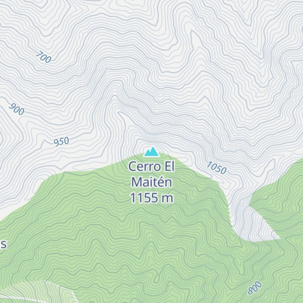 Map of Cerro El Maitén