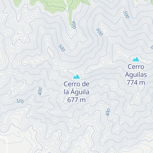 Map of Cerro de la Águila