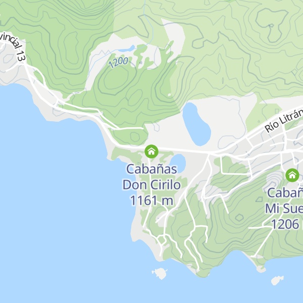 Map of Cabañas Don Cirilo