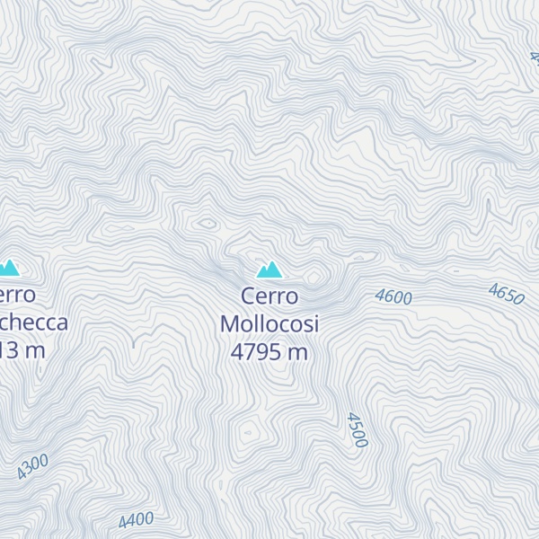 Map of Cerro Mollocosi