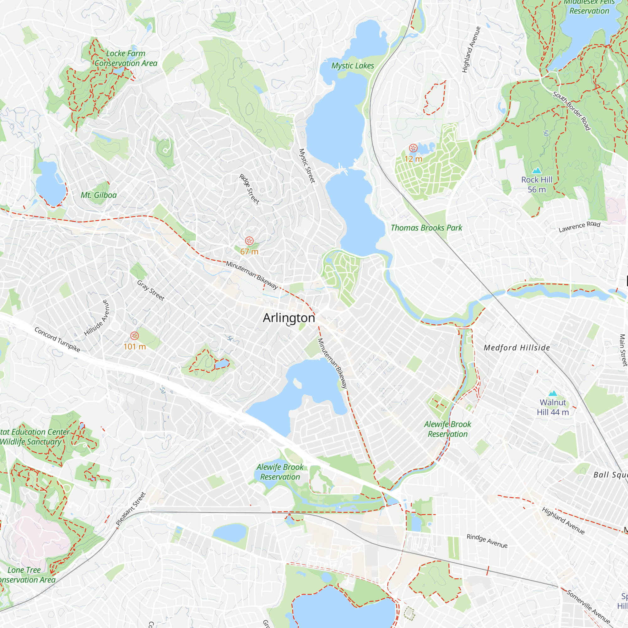 Arlington Visitor Center map