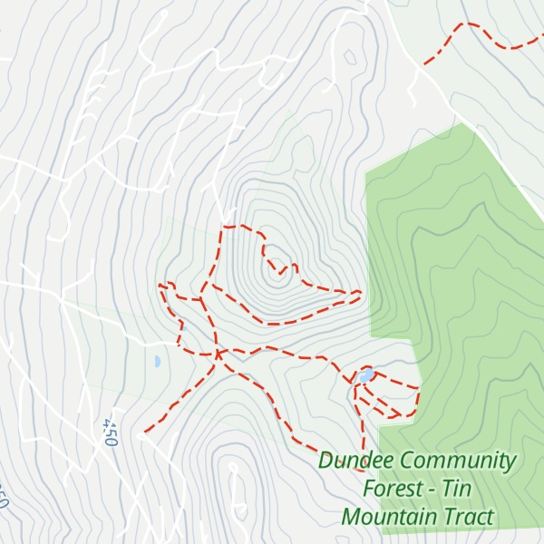 Map of Tin Mountain