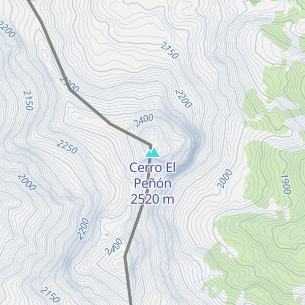 Map of Cerro El Peñón