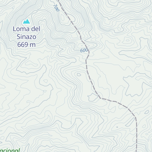 Map of Loma del Teniente