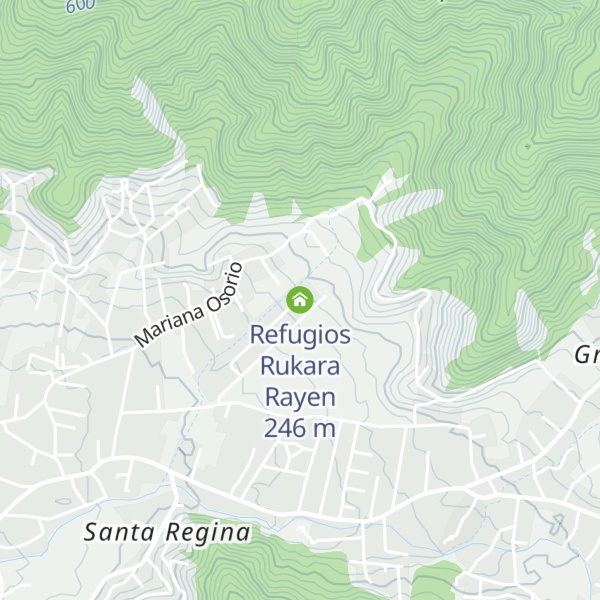 Map of Refugios Rukara Rayen