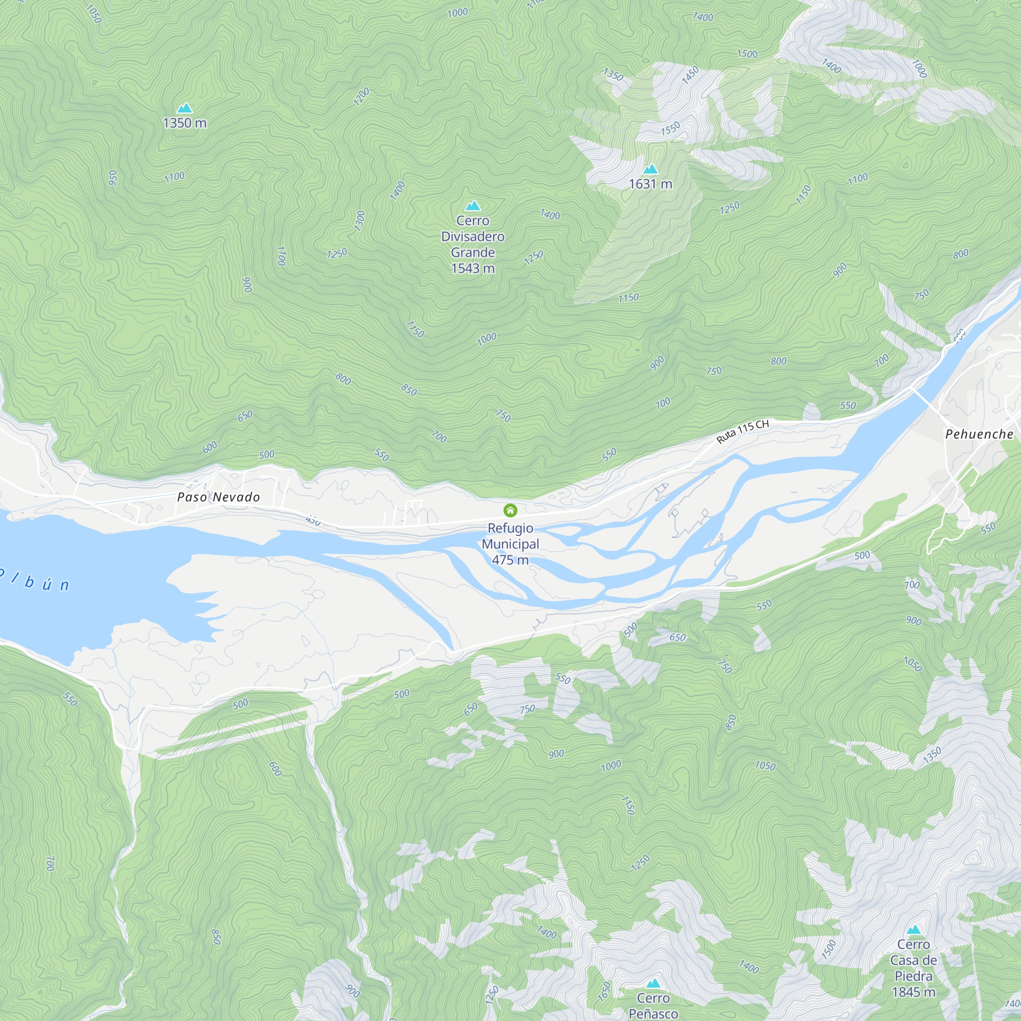 Refugio Municipal map
