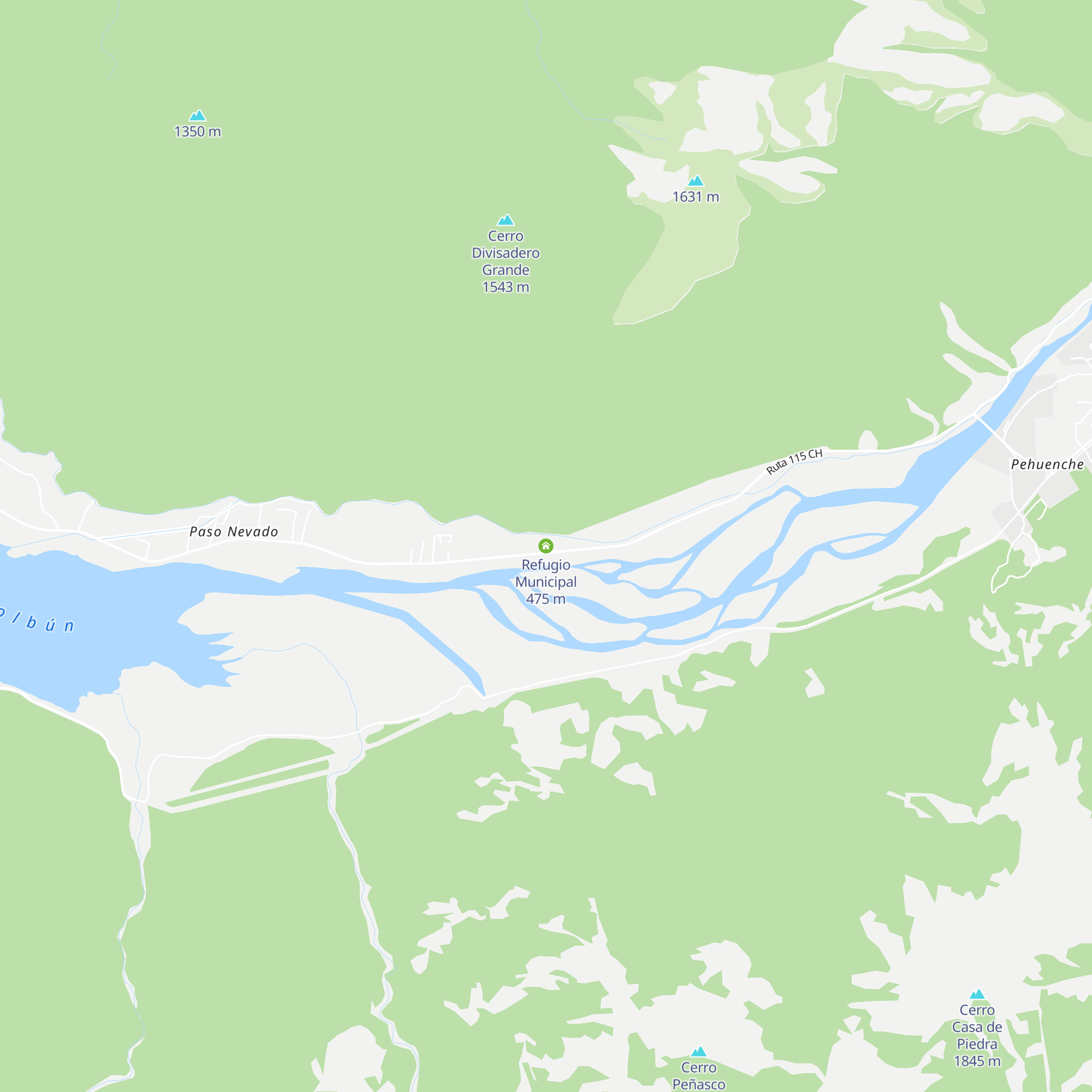 Refugio Municipal map