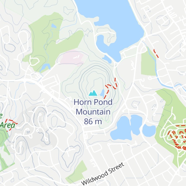 Map of Horn Pond Mountain